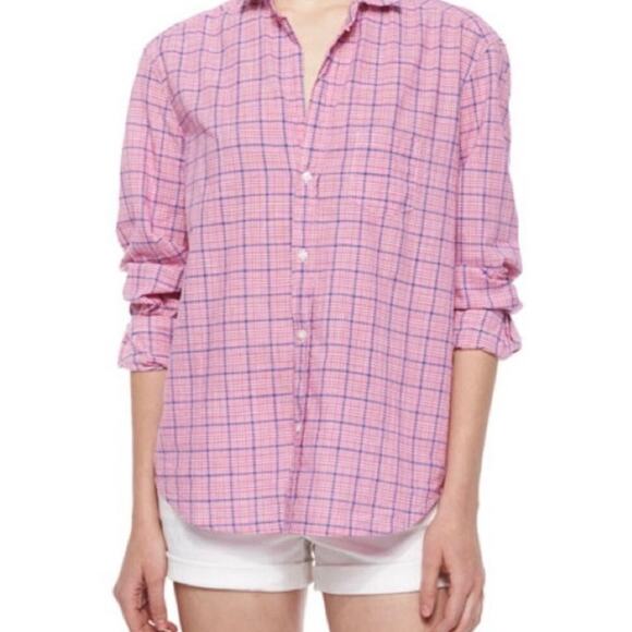 Frank & Eileen Italian Cotton Plaid Eileen Relaxed Fit Button-Up Shirt - Picture 2 of 11